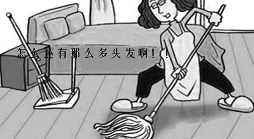 三千青丝烦恼多 8招让你搞定地板上的头发