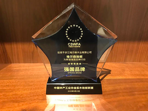 国货当自强 格尔森地板荣获“强国品牌”