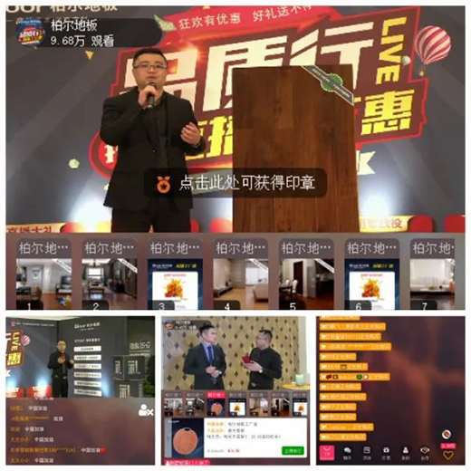 柏尔引领地板行业“直播+”时代